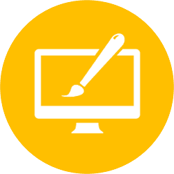 application design and development icon triple data